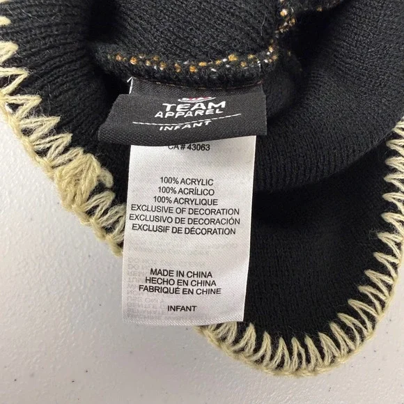 NFL Team Apparel Infant‎ Kids New Orleans Saints Knit Beanie Hat Football NEW - Picture 6 of 6